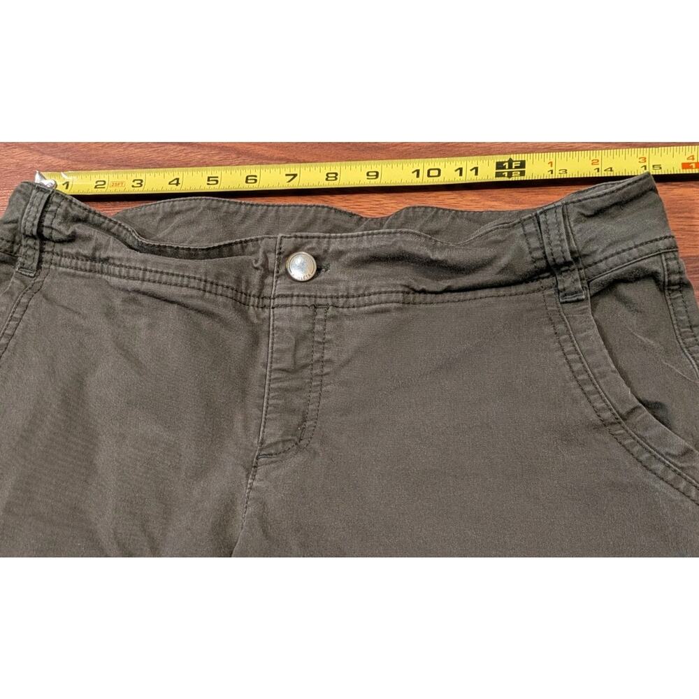 Athleta Cargo Pants Womens 8 Olive Green Utility Zip Ankle Hiking Outdoor - Picture 3 of 6